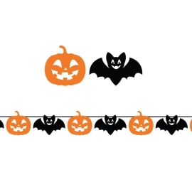 Guirnalda murcielagos y calabaza 3m