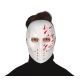 Mascara hockey blanca sangre