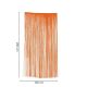 Cortina naranja 1x2 plastico