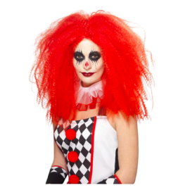 Peluca payaso rojo pro