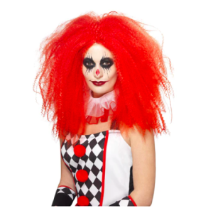 Peluca payaso rojo pro