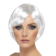 Peluca bob blanca