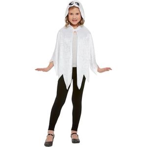 Poncho fantasma blanco