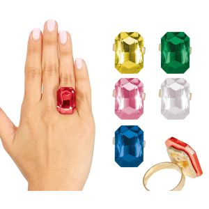 Anillo piedra colores surt