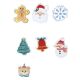 Pack 6 gomas de pelo navidad