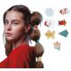 Pack 6 gomas de pelo navidad