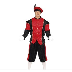 Disfraz paje rojo adulto