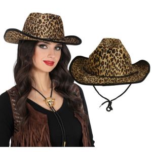 Sombrero vaquero leopardo