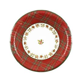 Platos navidades escocesas 24cm
