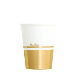 Vasos borde oro 