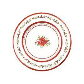 Platos postre rojo royal 21cm