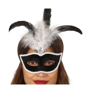 Antifaz terciopelo negro