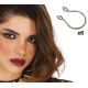 6 piercing falsos nariz