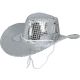 Sombrero vaquera plata disco