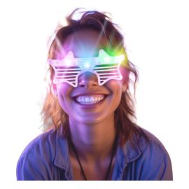 Gafas con estrellas led
