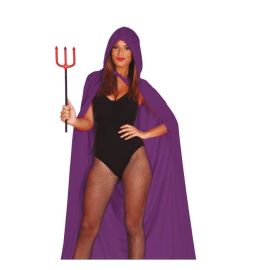 Capa purpura con capucha terciopelo