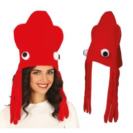 Gorro pulpo rojo