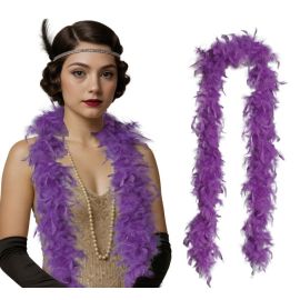 Boa plumas lila 80gr
