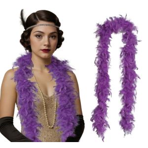 Boa plumas lila 80gr