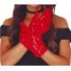 Guantes lentejuelas rojas