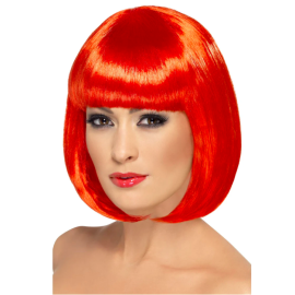 Peluca roja corta