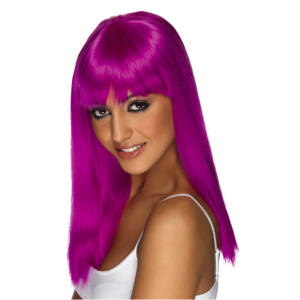 Peluca neon purple
