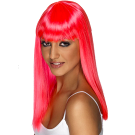 Peluca neon pink