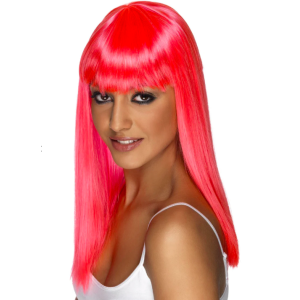 Peluca neon pink