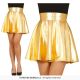 Falda oro vinilo