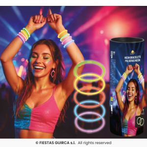 Pack 15 pulseras neon