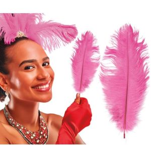 Bolsa 12 plumas rosas 45-65