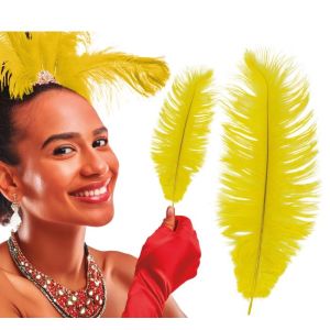 Bolsa plumas amarillas 25-35