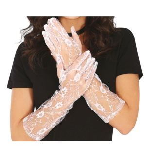 Guantes calados blancos