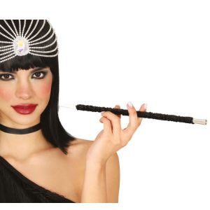 Boquilla charleston negra lentejuelas