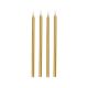 Velas 13cm oro 12 und