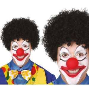 Peluca payaso negra
