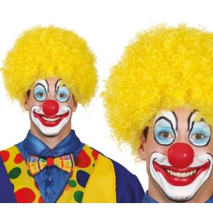 Peluca payaso amarilla