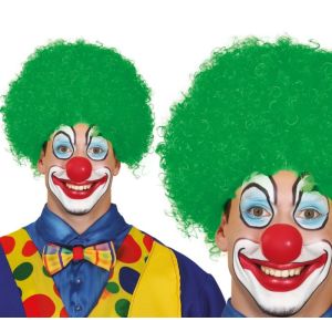 Peluca payaso verde