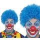 Peluca payaso azul