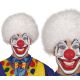 Peluca payaso blanca