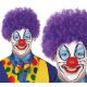 Peluca payaso lila