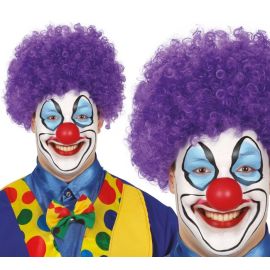 Peluca payaso lila