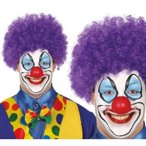 Peluca payaso lila