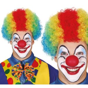 Peluca payaso multicolor