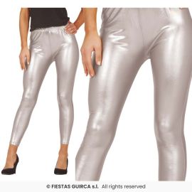 Leggings plateados
