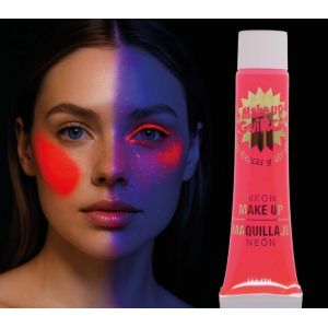 Maquillaje neon rojo
