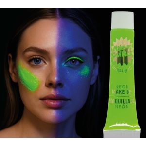 Maquillaje neon verde