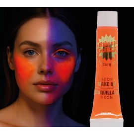 Maquillaje neon naranja