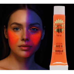 Maquillaje neon naranja