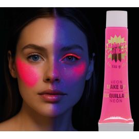 Maquillaje neon rosa